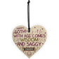 Funny Rude 60th Birthday Gift Wooden Heart Funny 60th Birthday