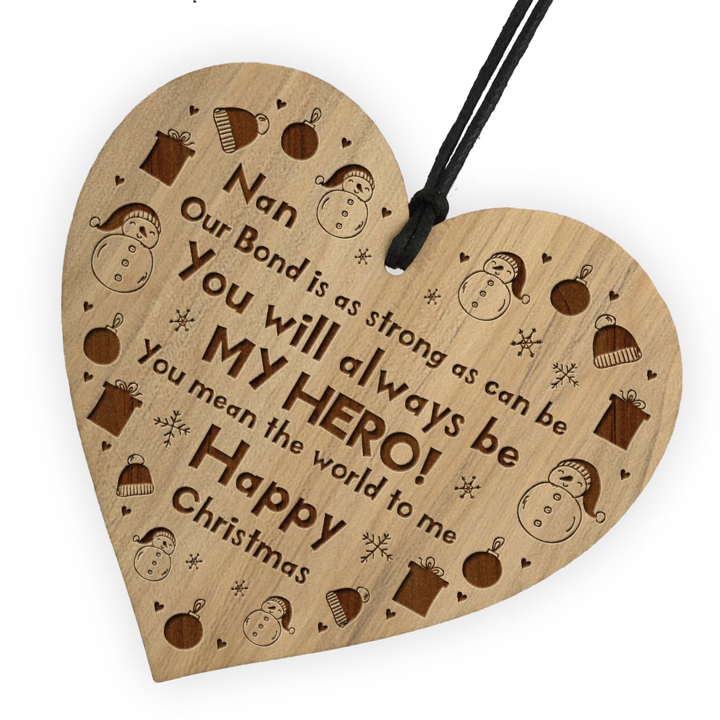 Cute Nan Gifts For Christmas Engraved Heart Nan Gifts