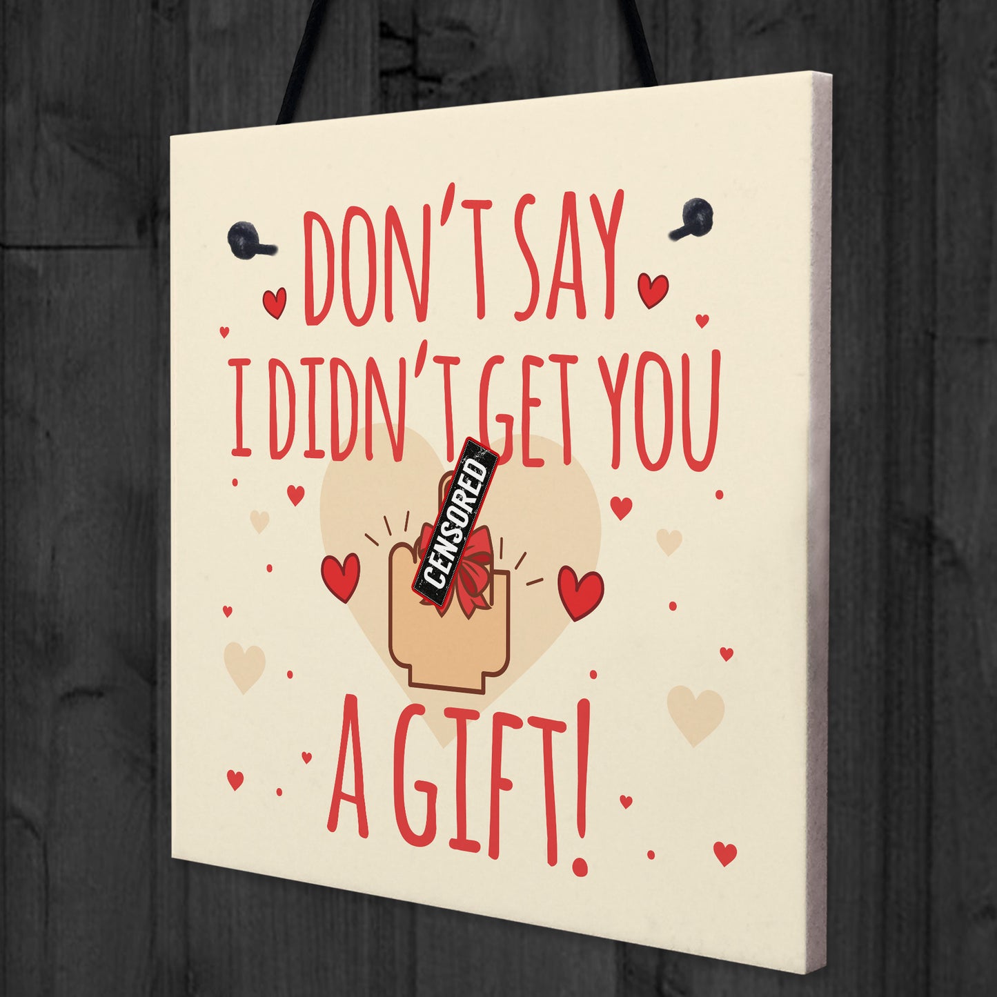 RUDE Birthday Card For Boyfriend Girlfriend Anniversary Gift