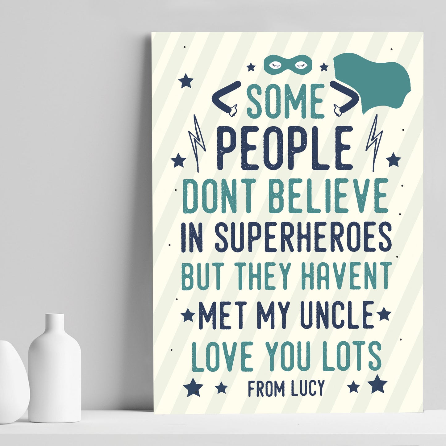 Quirky Gifts For Uncle Birthday Christmas Personalised Superhero