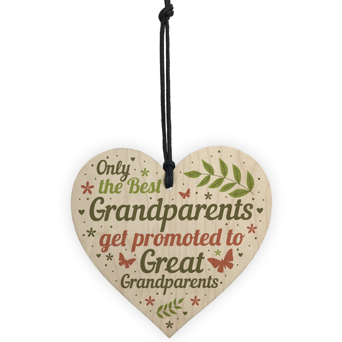 Baby Announcement Great Grandparent Gifts Heart Grandparent Sign