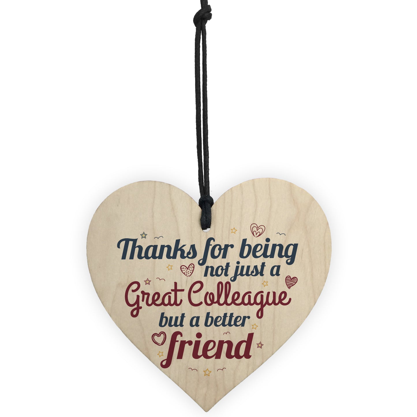 Great Colleague Friendship Novelty Wood Heart Leaving Gift Sign