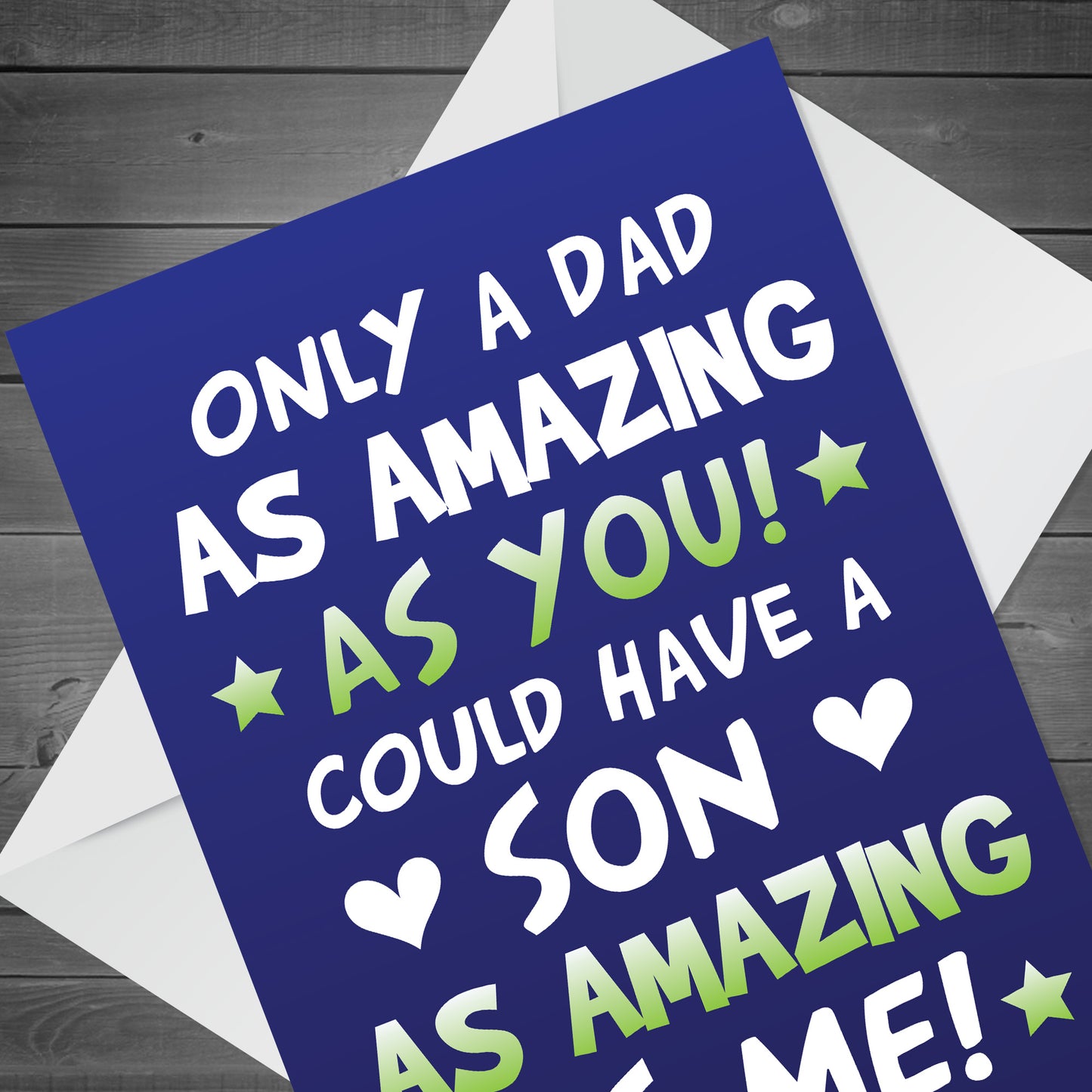 Funny Card For Dad From Son Joke Dad Birthday Card Fathers Day
