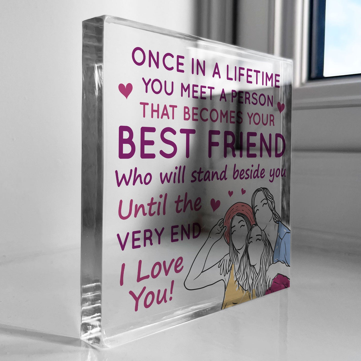 Best Friend Gifts For Christmas Acrylic Plaque Secret Santa