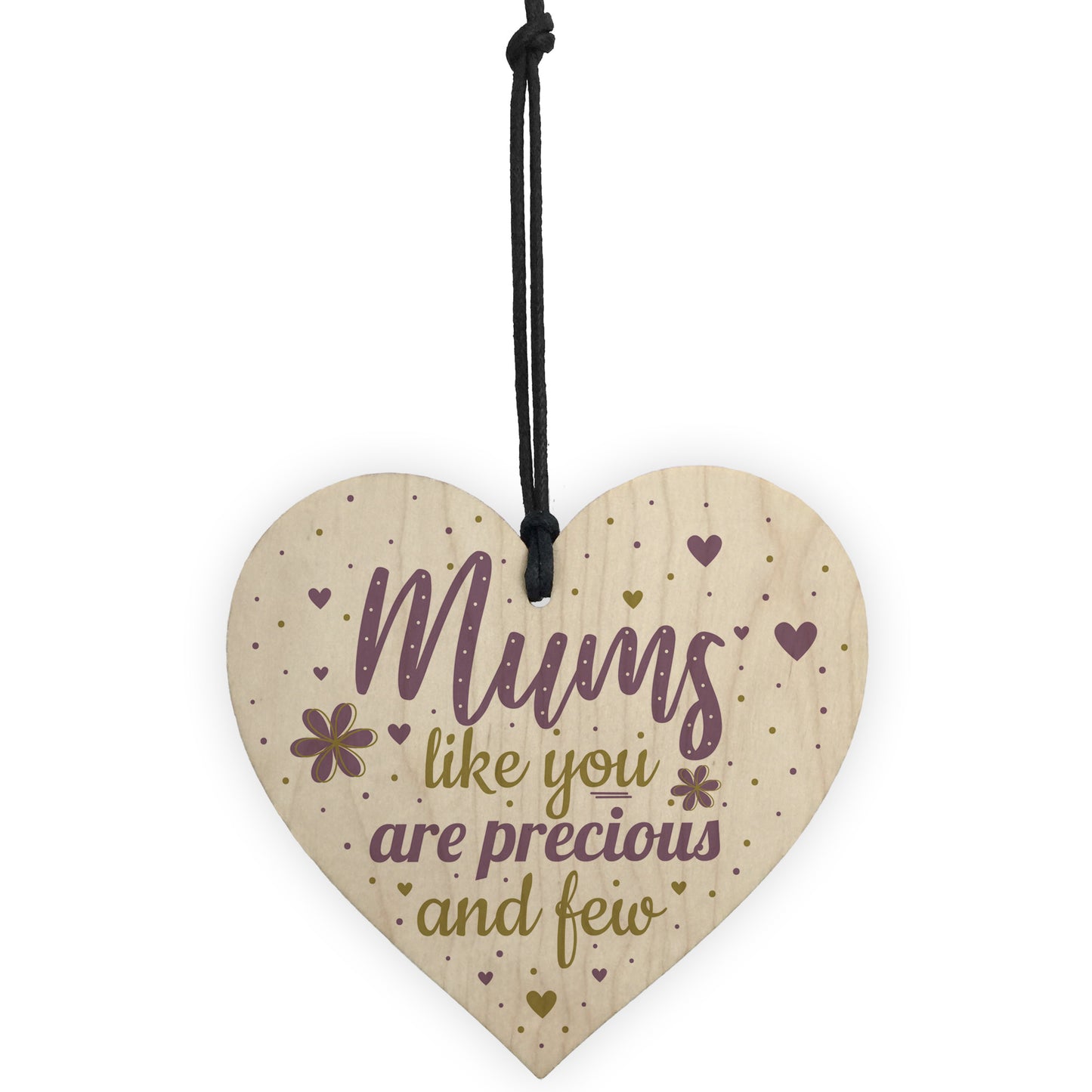 Mum Gift Wood Heart For Her Mummy Auntie Daughter Birthday