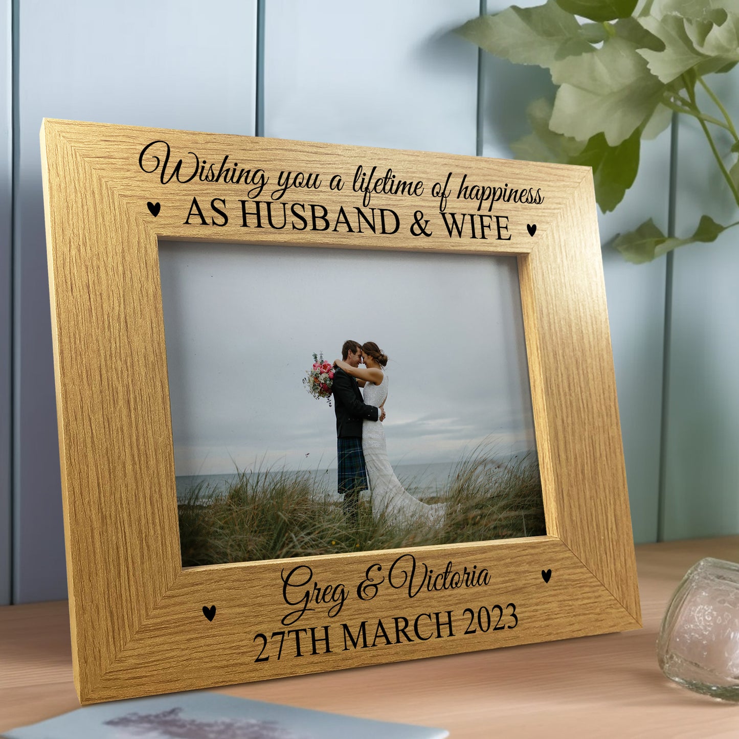 Personalised Mr And Mrs Photo Frame Wedding Gifts For Couple