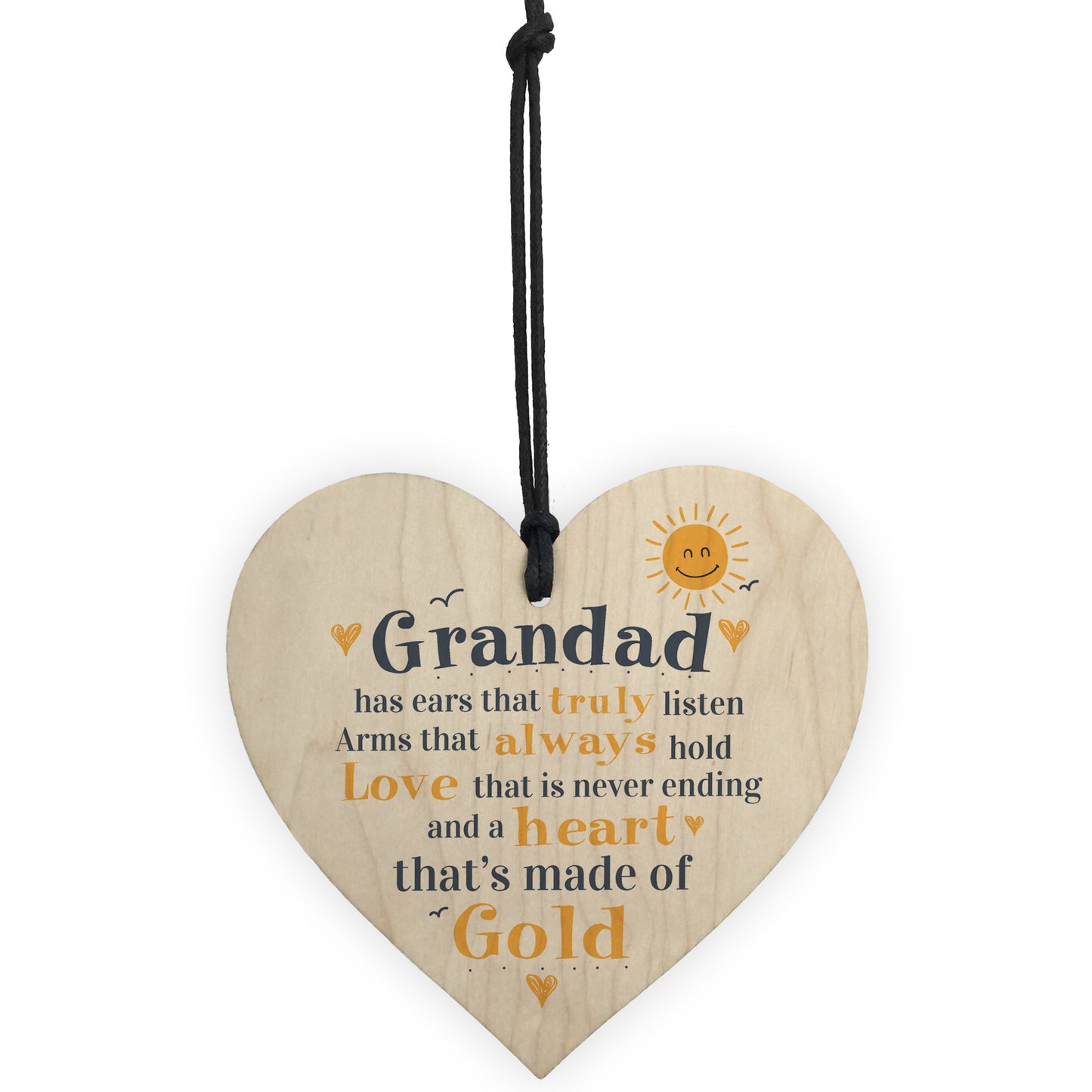 Fathers Day Heart Plaques Dad Grandad Grandpa Birthday Gifts