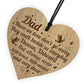 Dad Memorial Engraved Hanging Plaque In Loving Memory Sign