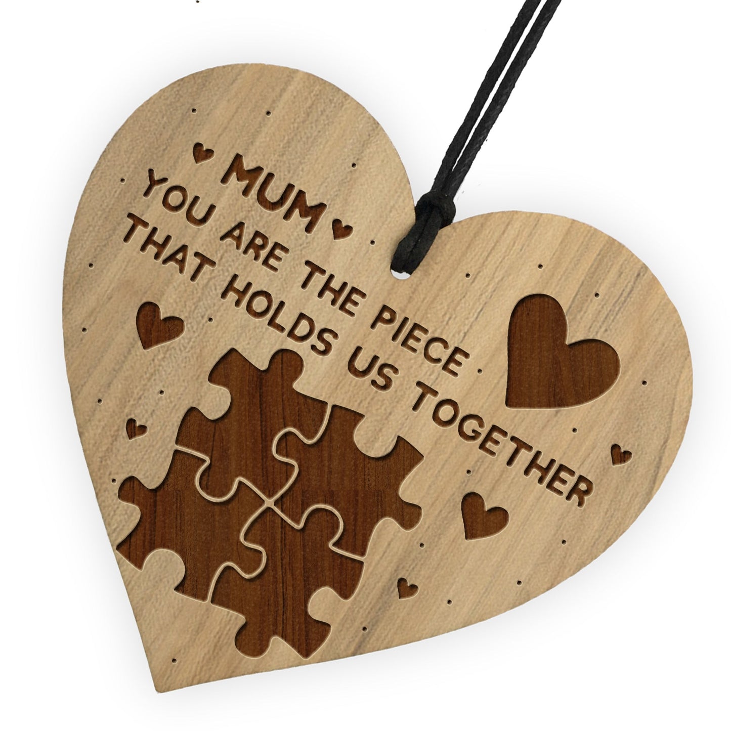 Cute Mum Gift From Daughter Son Engraved Heart Mum Birthday