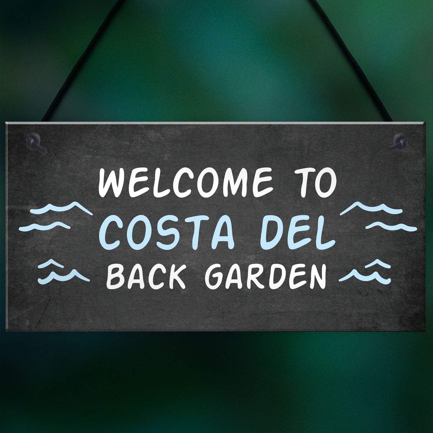 Funny Back Garden Sign Novelty Hanging Garden Shed Plaques