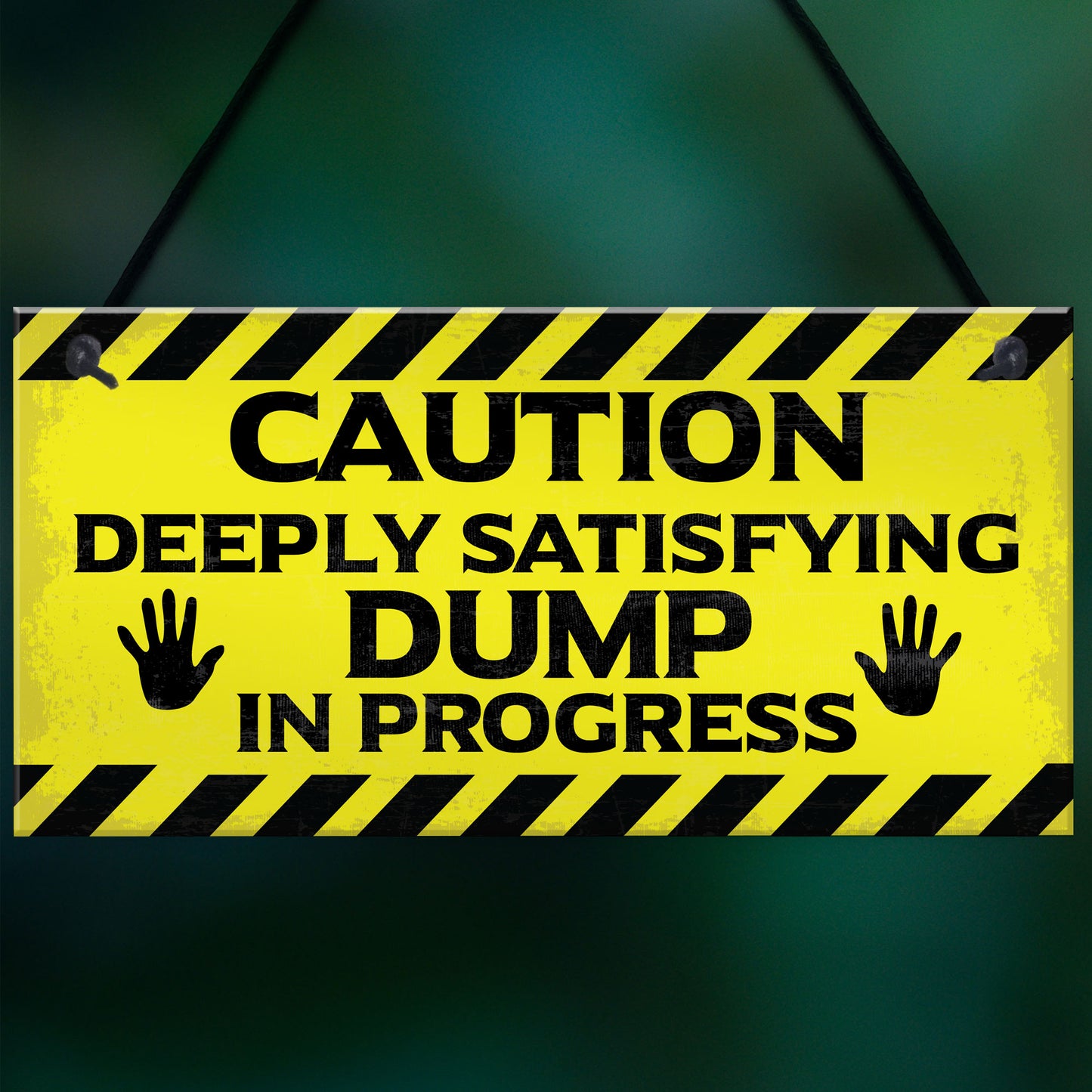 Funny Toilet Bathroom Warning Sign Novelty Bathroom Decor Gifts