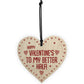 Happy Valentines Gift For Him MY BETTER HALF Boyfriend Girlfrien
