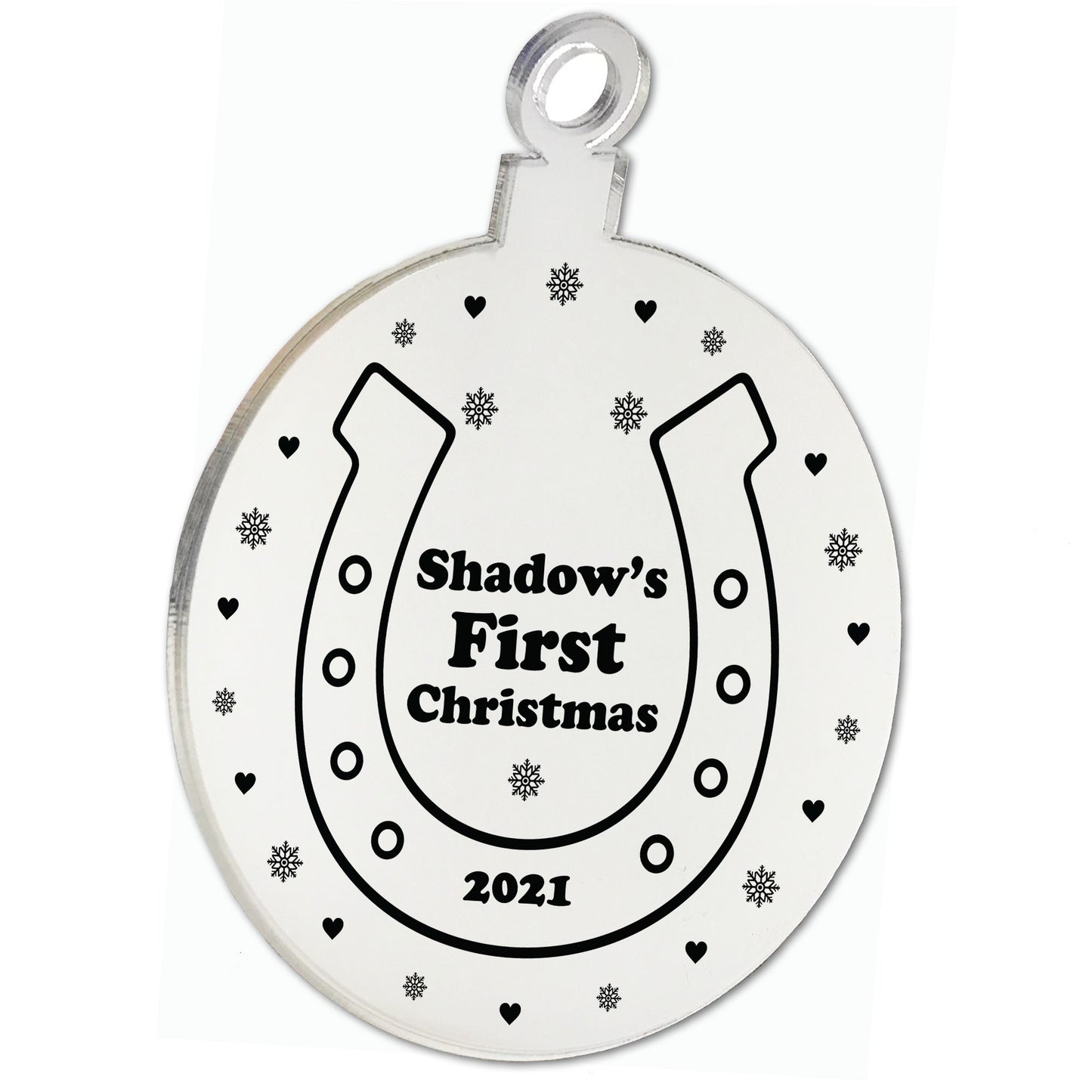Horse 1st Christmas Decoration Personalised Horse Lover Gift
