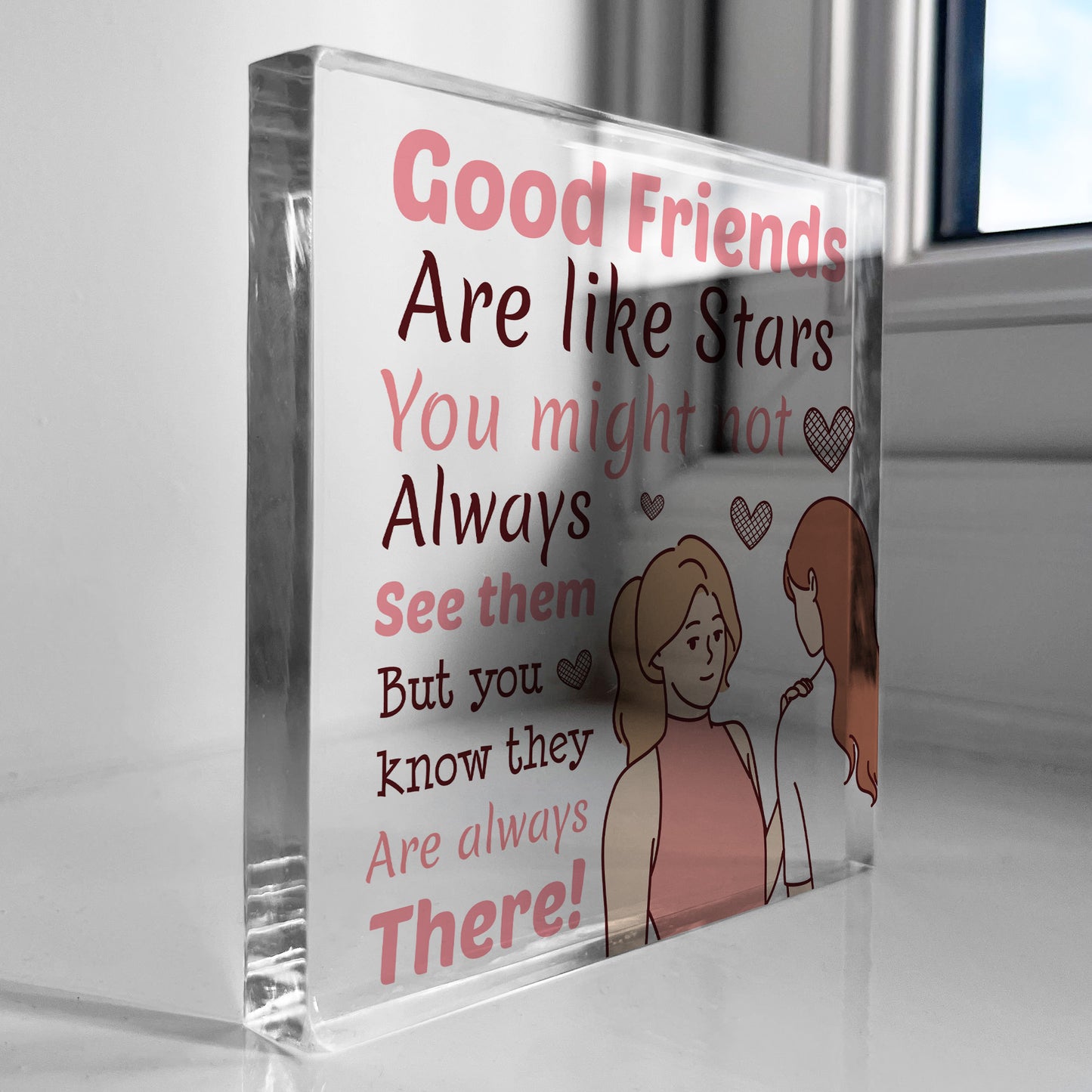 Good Friends Plaque Friendship Gift for Best Friend Christmas