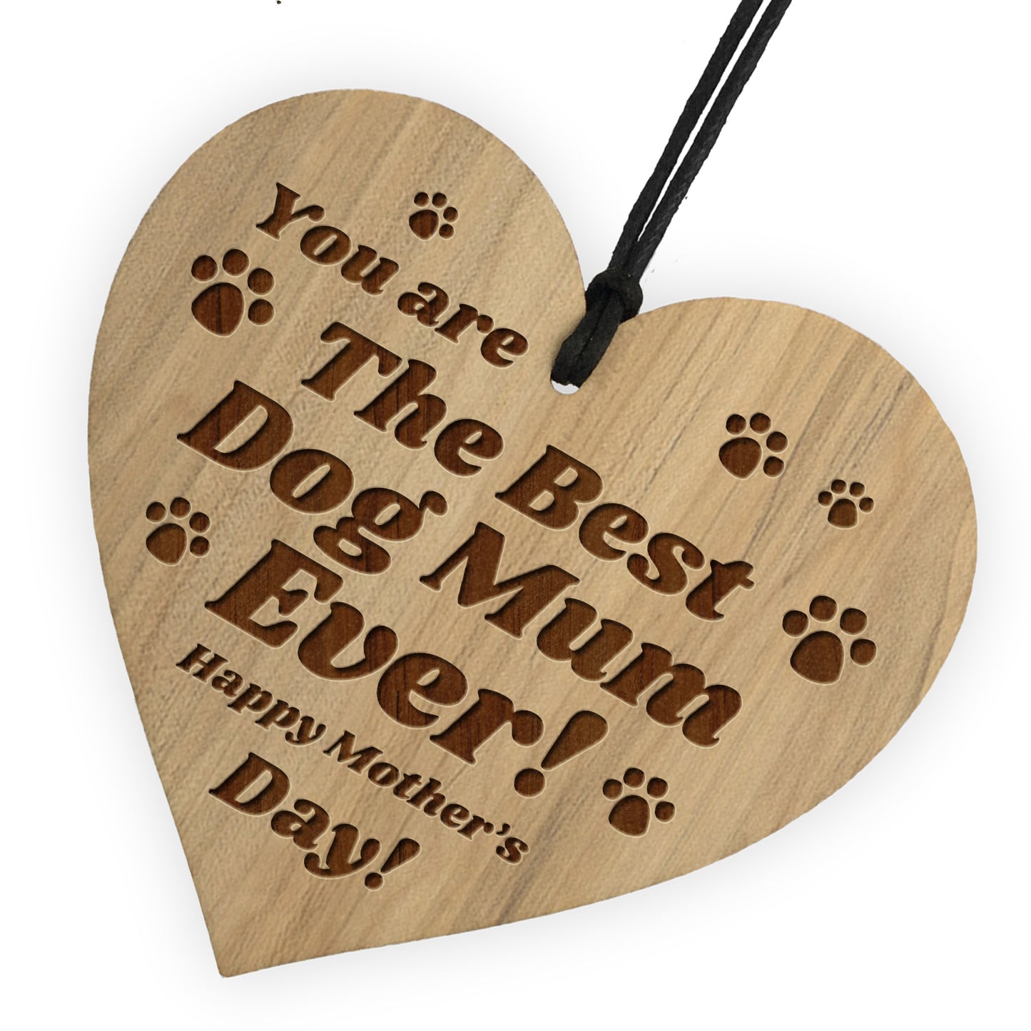 Best Dog Mum Gift For Mothers Day Engraved Heart Mum Gift