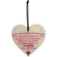 Everything Happens For A Reason Wooden Hanging Heart Plaque