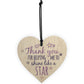 Teacher Leaving Gift Heart Sign Teaching Assistant ThankYou Gift