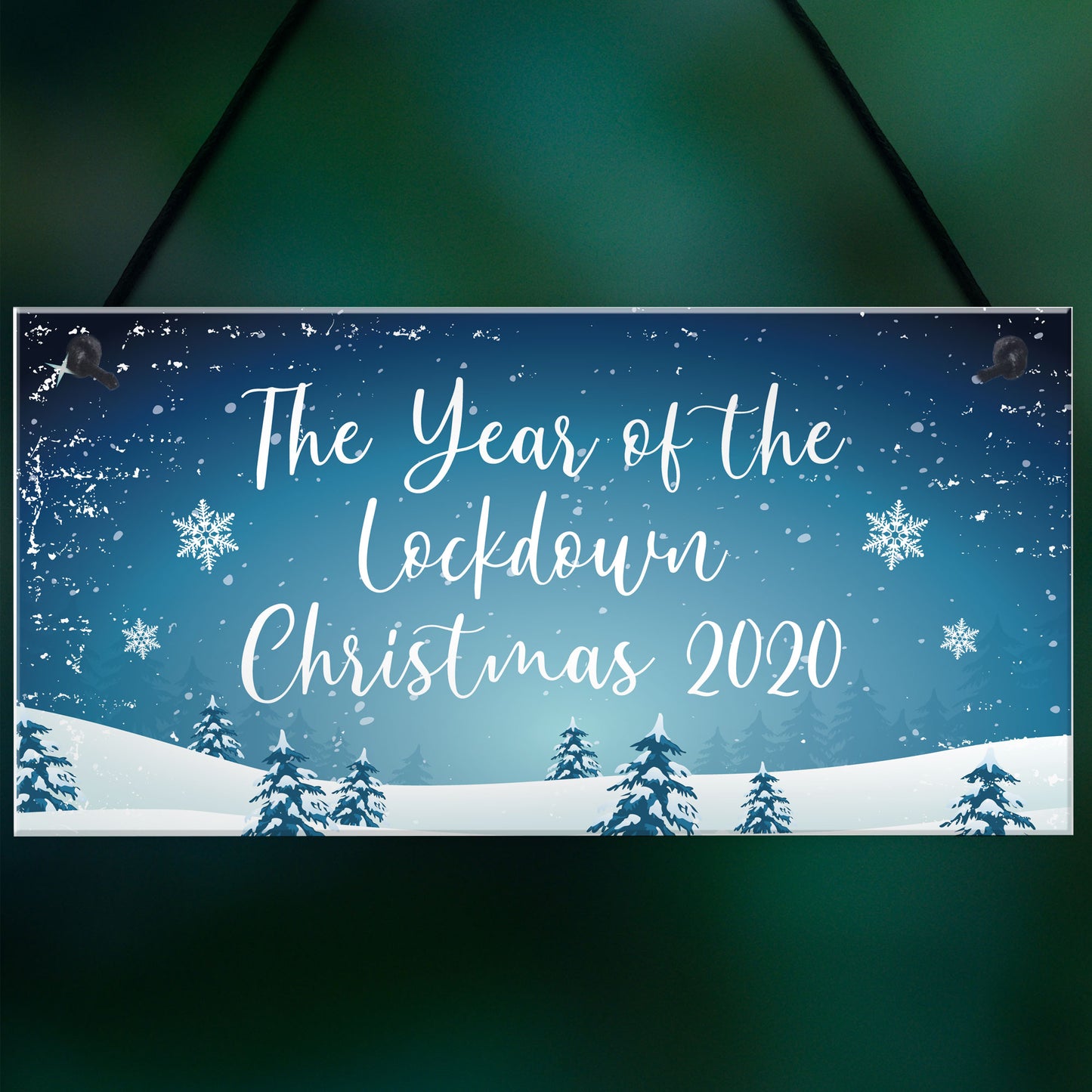The Year Of The Lockdown Christmas Sign Christmas Decoration