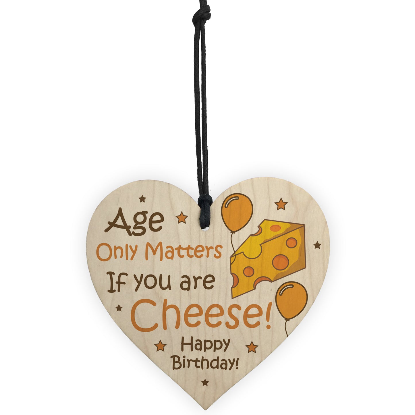 Funny 40th 50th 60th Birthday Gift For Men Women Wood Heart