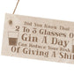 Funny Alcohol Gift Engraved Wood Home Bar Sign Gin Garden Pub