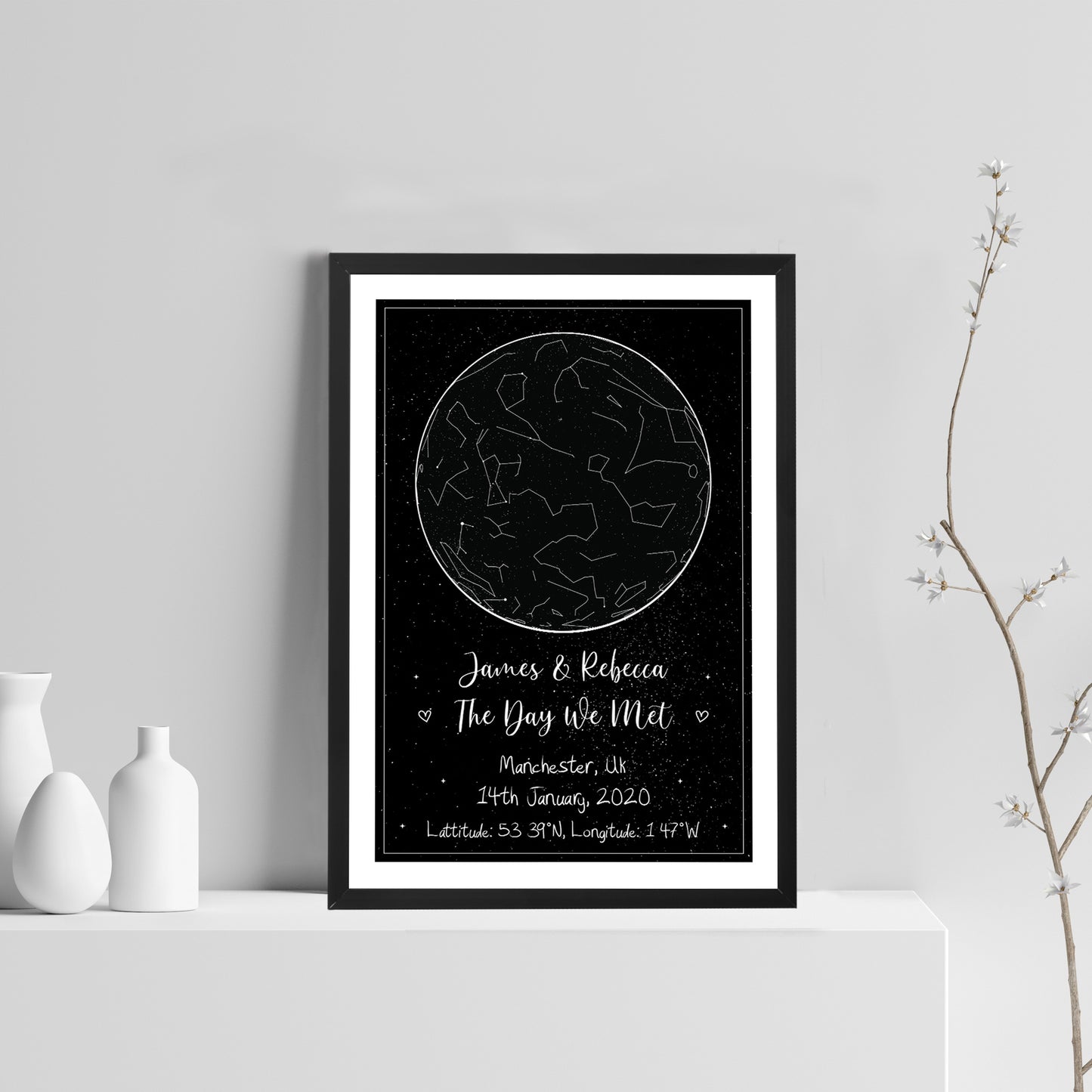 Anniversary Gifts For Boyfriend Husband Personalised Star Map