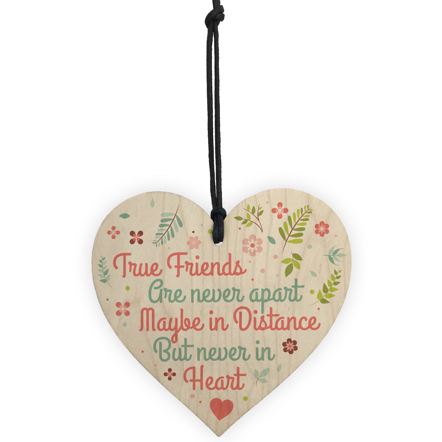 Friendship Sign Best Friend Plaque Wood Hanging Heart Thank You