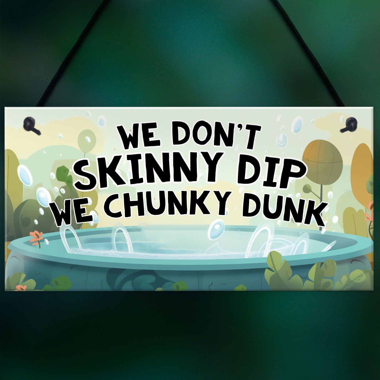 Funny Hot Tub Novelty Sign Hot Tub Decor Plaques Garden Wall