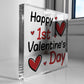 Happy 1st Valentines Day Gift For Boyfriend Girlfriend Valentine