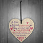 Best Friend Pack of 4 Wooden Heart Gifts For Friend Christmas