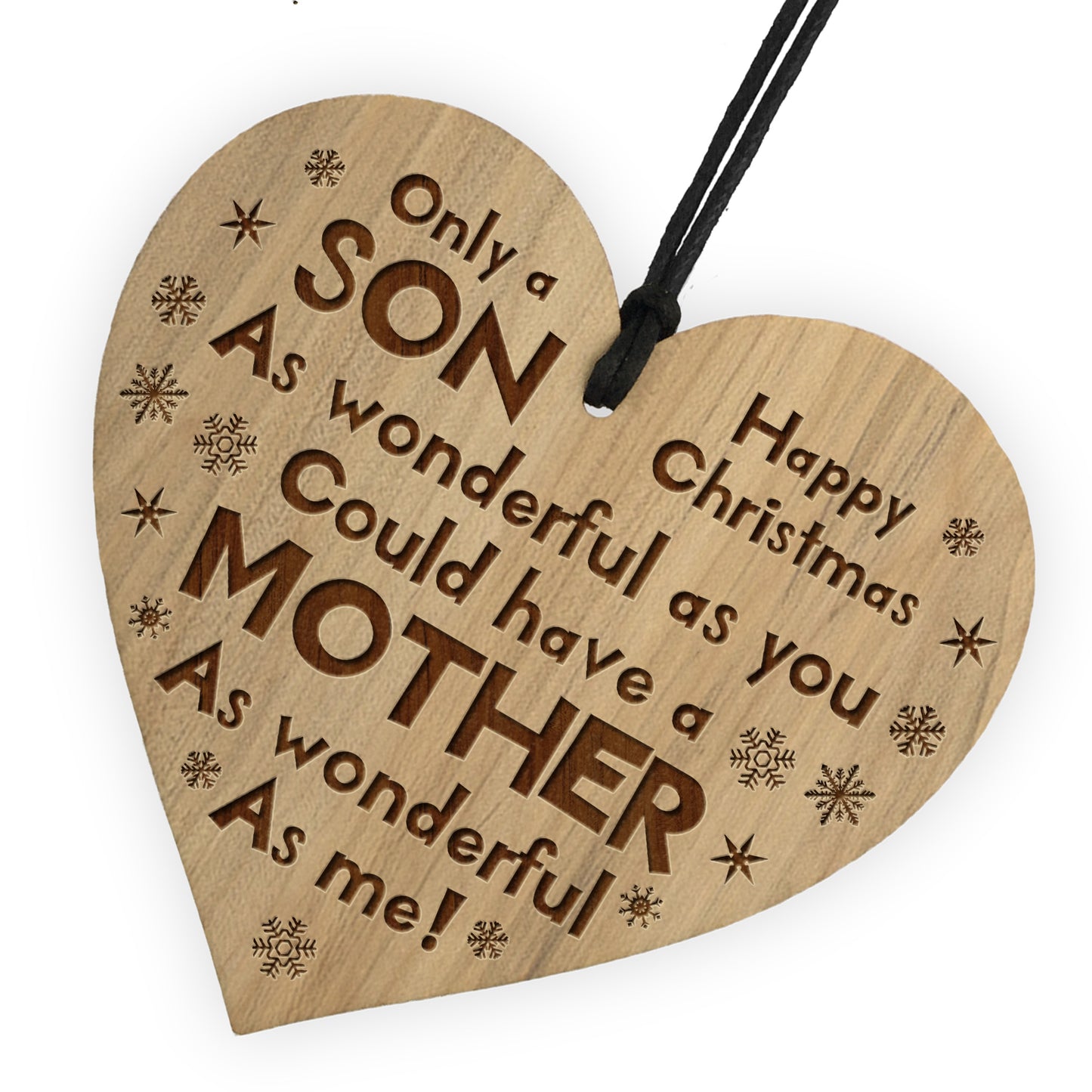 Funny Christmas Gift For Son Engraved Heart Son Gifts For Him