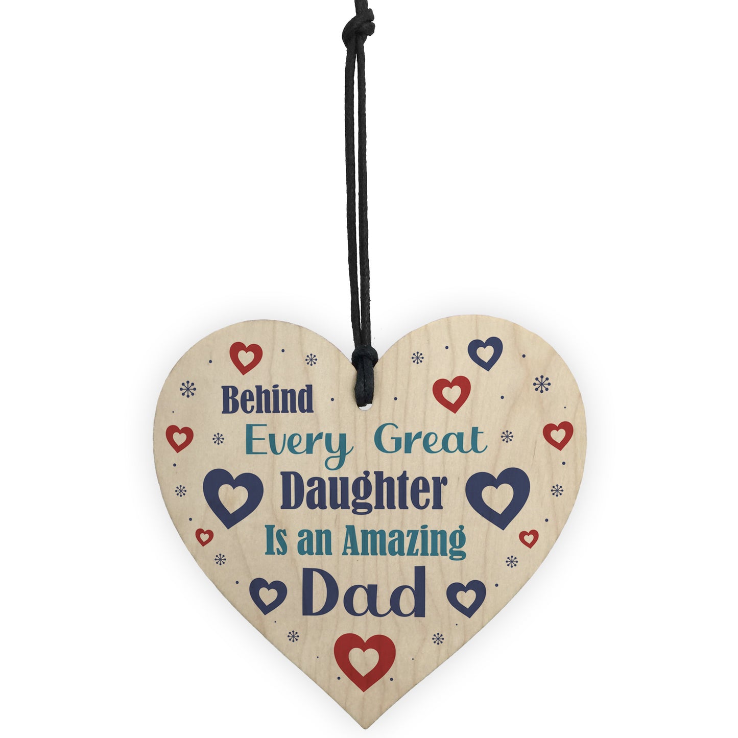 Funny Daddy Daughter Gift Wood Heart Daughter Gift From Dad