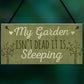 Funny My Garden Isn't Dead Plaque Garden Shed Den Sign Gifts