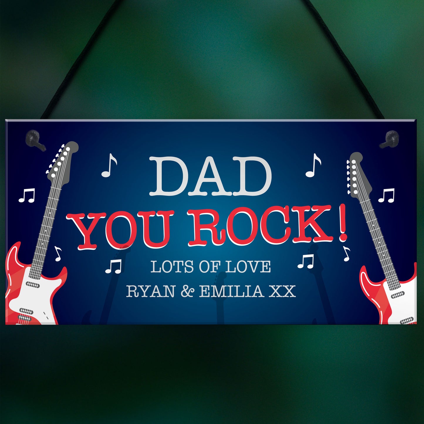Quirky DAD Gift For Fathers Day Birthday Personalised Plaque