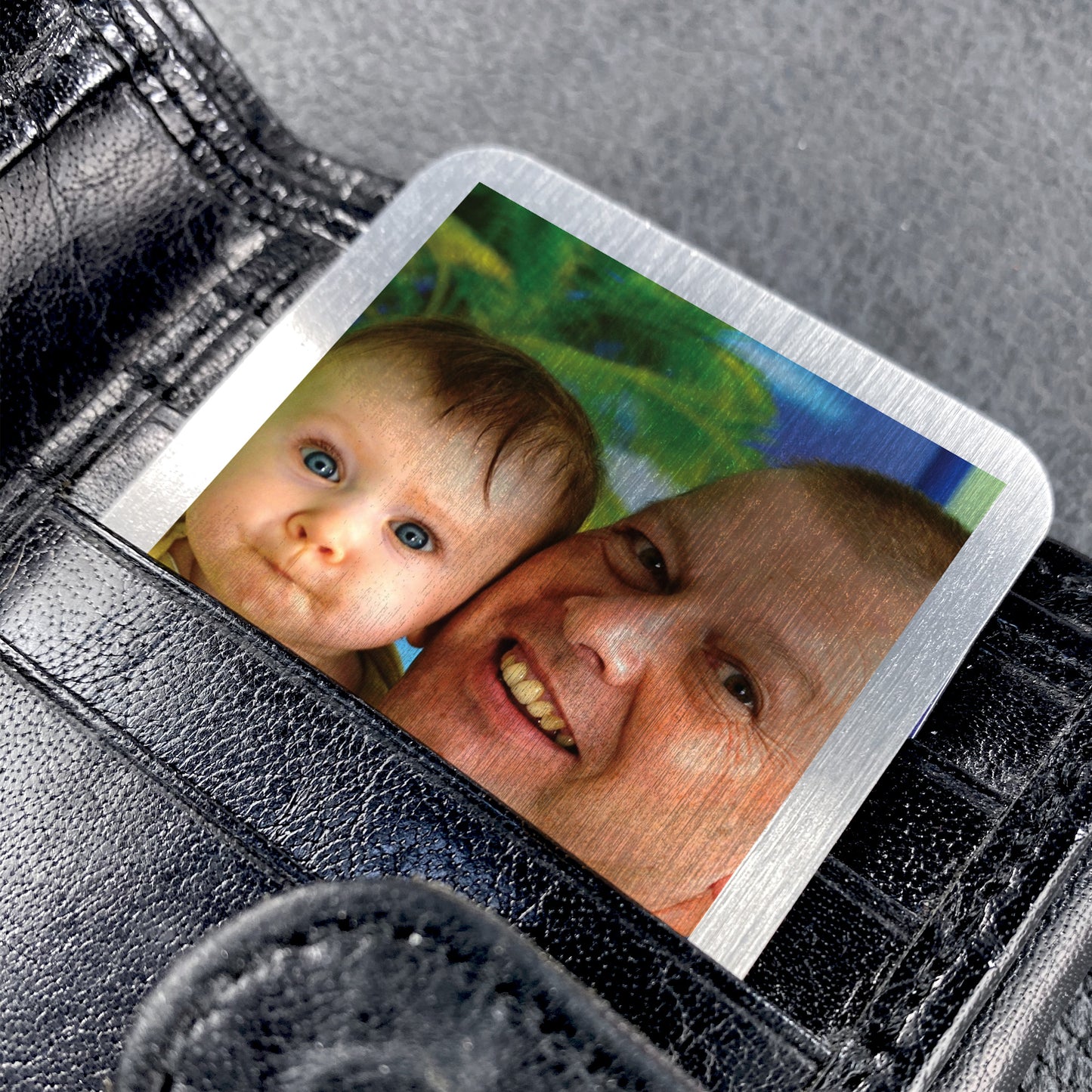 Happy Birthday Grandad PERSONALISED Photo Wallet Card Insert