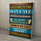 Welcome To The Man Cave Wall Plaque Home Bar Pub Garden