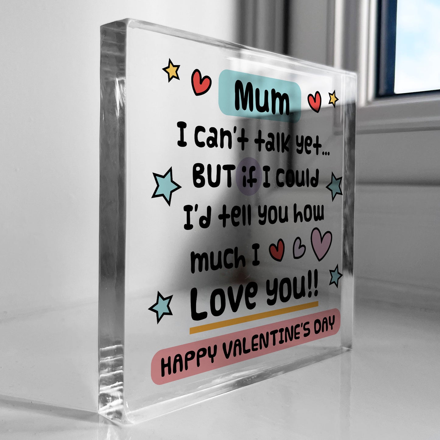 Happy Valentines Gift For Mum From New Baby Daughter Son