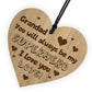 Grandad Gift Birthday Christmas Superhero Engraved Heart Gift
