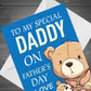 Fathers Day Card For Daddy From Daughter Son Bear Daddy Card