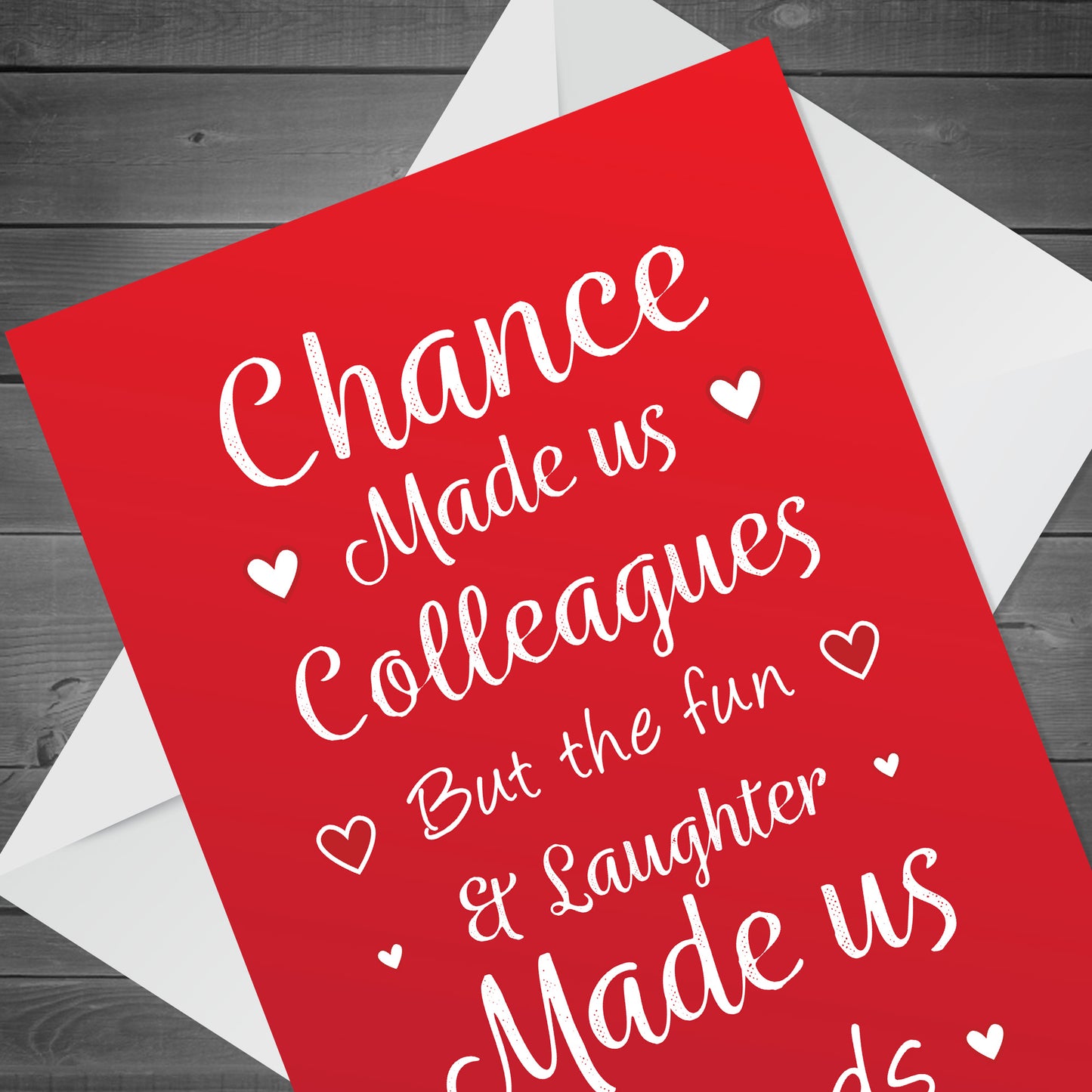 Chance Made Us Colleagues Funny Birthday Christmas Card