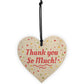 Thank You Teacher Midwife Tutor Friend Handmade Wood Heart Gift