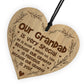 Grandad Gifts Birthday Engraved Heart Grandad Christmas Gift