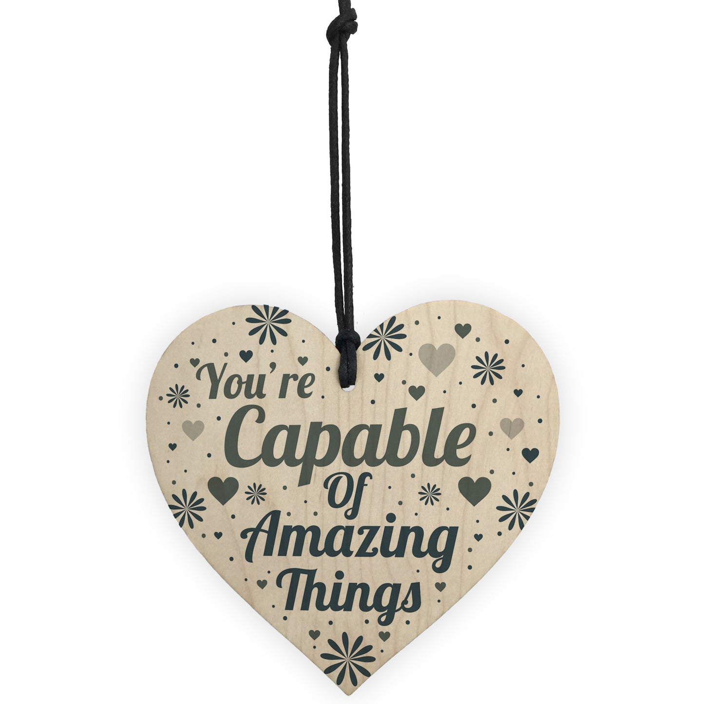 Motivational Friendship Gifts Wooden Heart Birthday Gift