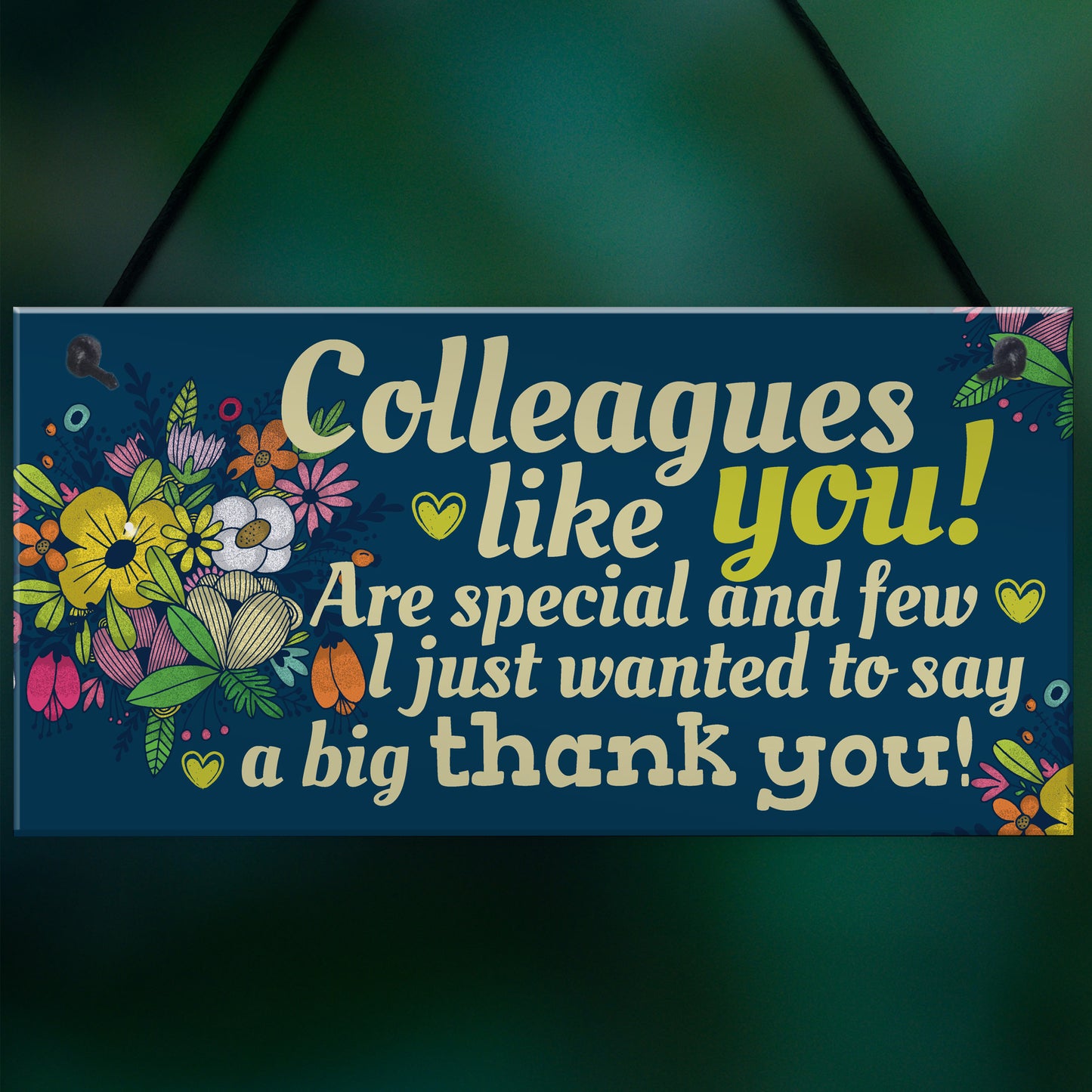 Colleague Gift Plaque Friendship Friend Sign Thank You Work