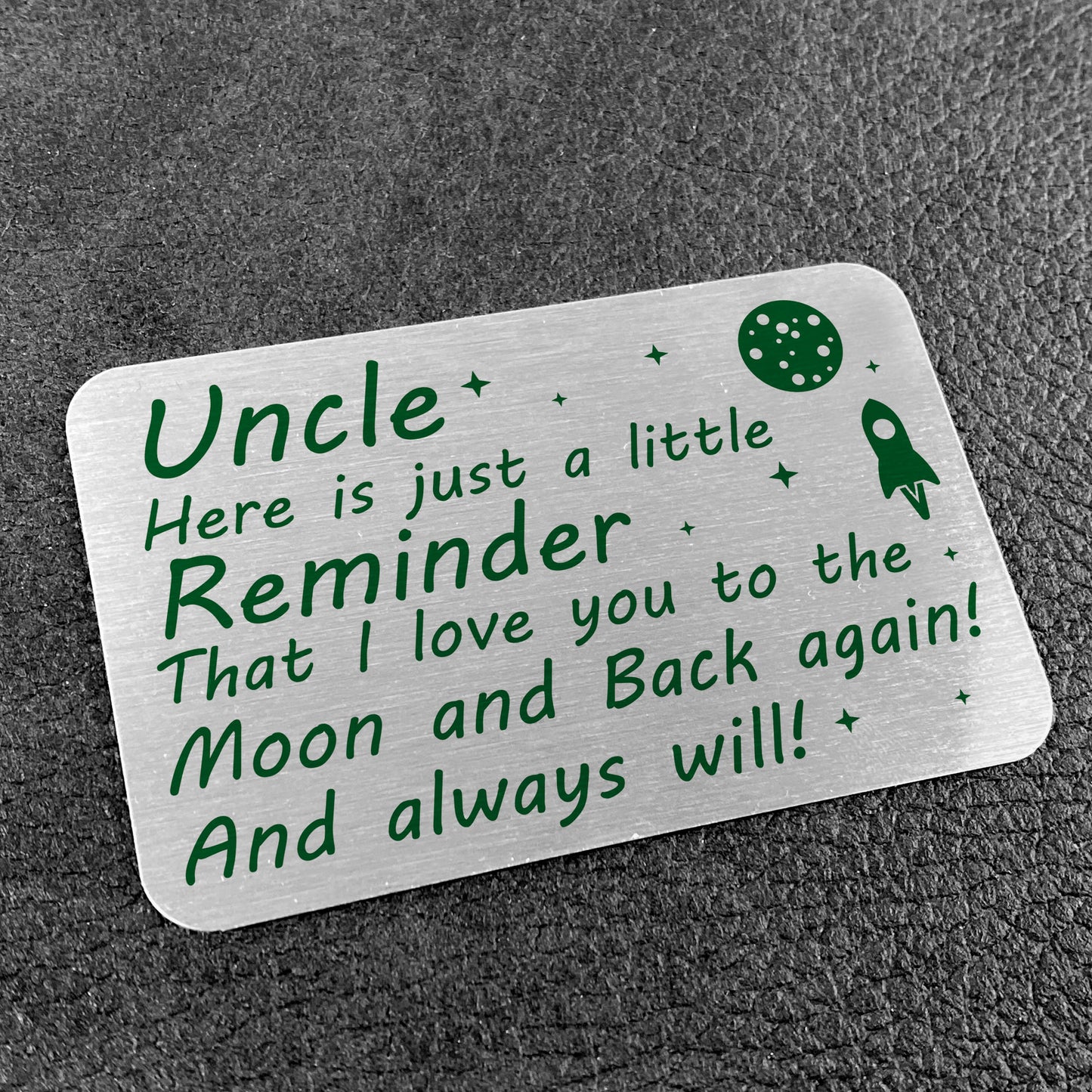 Metal Wallet Card Gift For Uncle Novelty Christmas Birthday Gift
