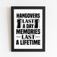 Funny Alcohol Sign Bar Signs For Home Man Cave FRAMED Print
