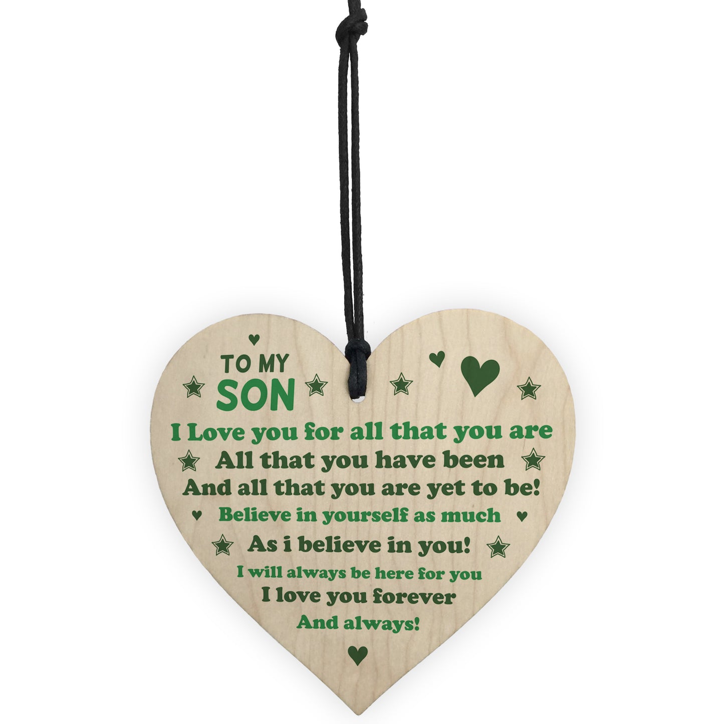 Novelty Son Gifts From Dad Mum 18th 21st Birthday Gift Heart