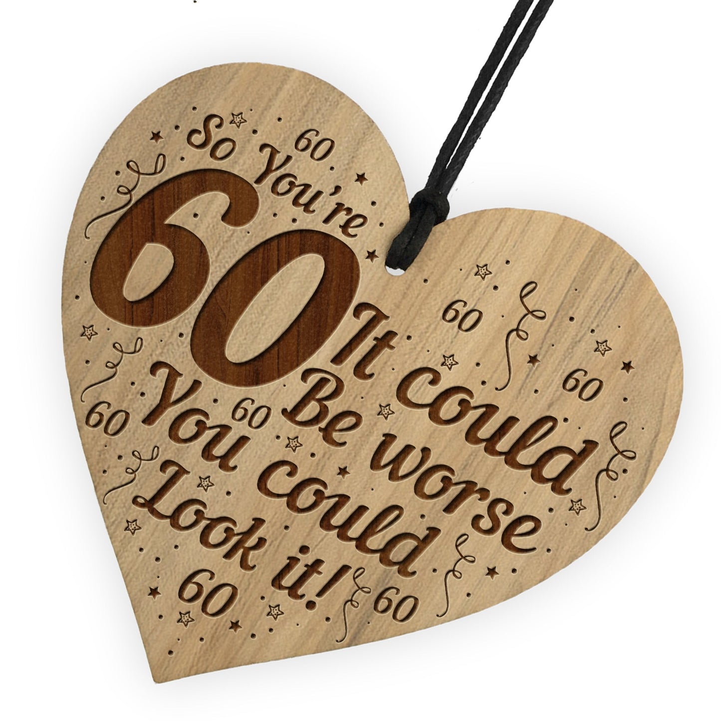Funny Joke 60th Birthday Gift For Him Her Engraved 60th Birthday