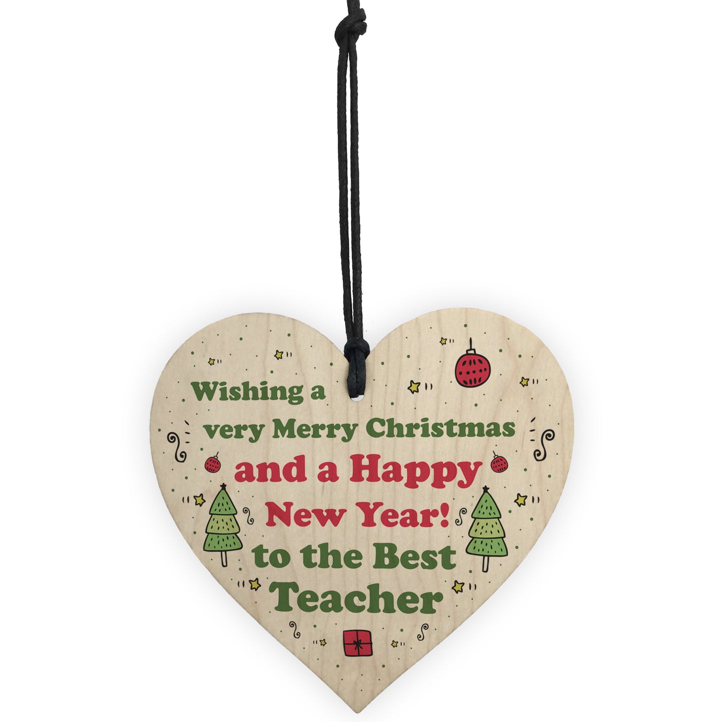 Christmas Gift For Best Teacher Heart Thank You Gift For Teacher