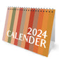 Minimalistic 2024 Calendar Spiral Bound Planner for Home Office