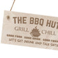 BBQ Signs For Outside The BBQ Hut Sign Garden Sign For Outdoor